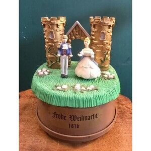 Vintage 1995 Byers Choice Nutcracker Drosselmeier Music Box 4"x3.5"x3.25" Works!